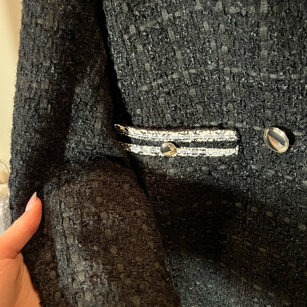 Ann Taylor Black Tweed Blazer - Picture 5 of 8